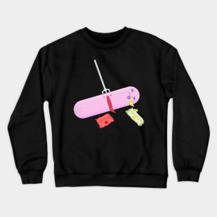 Sausage on a fork Crewneck Sweatshirt